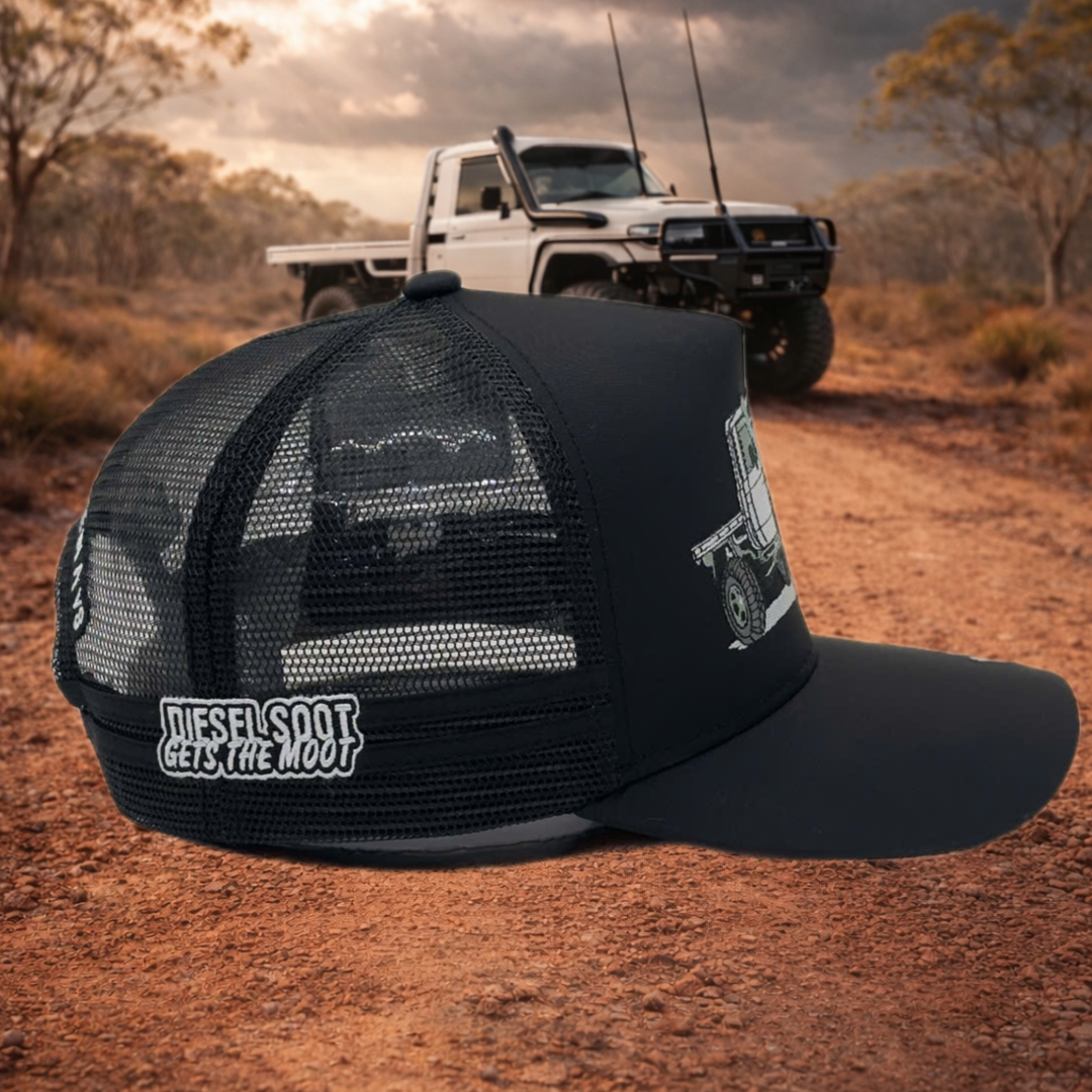UTE - NEVER LATE IN A V8 - BLACK