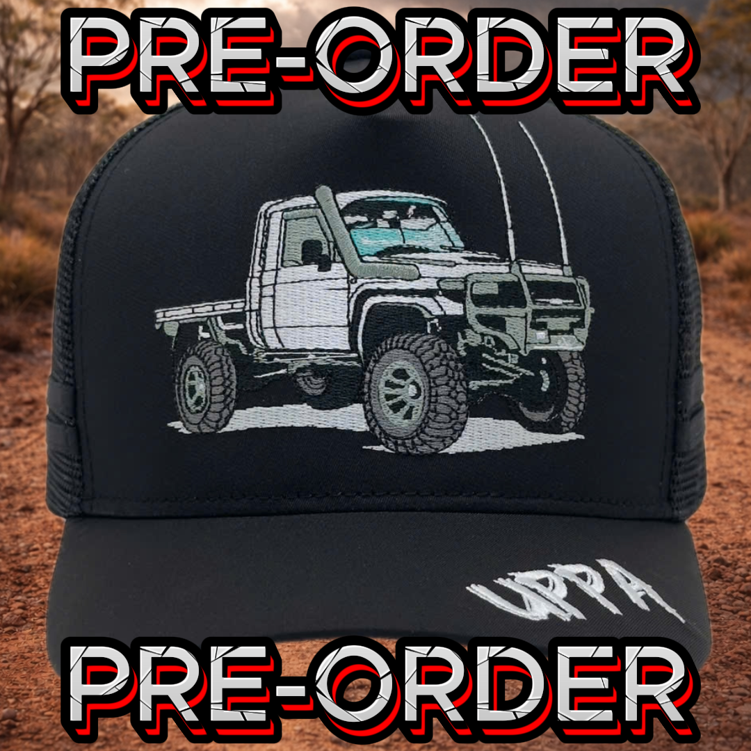 UTE - NEVER LATE IN A V8 - BLACK