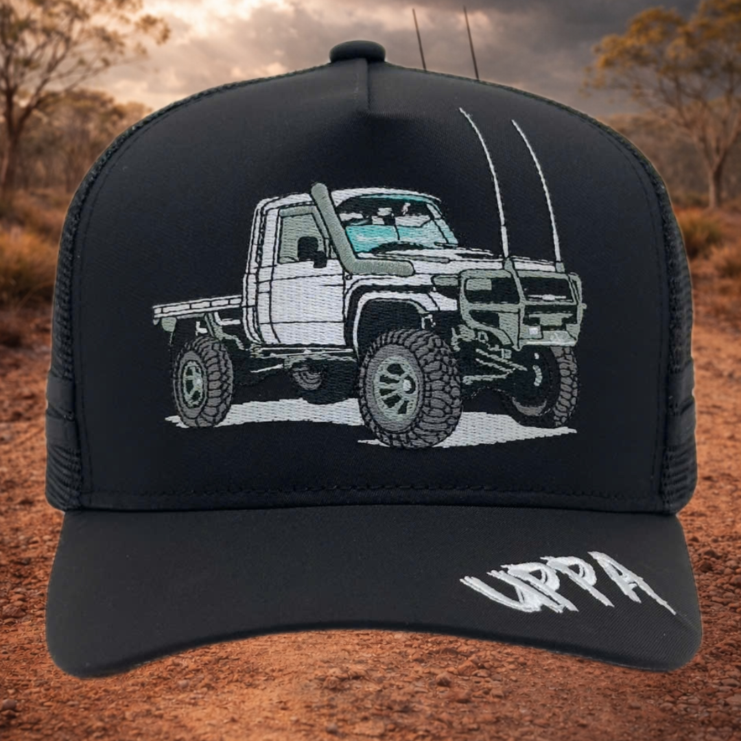 UTE - NEVER LATE IN A V8 - BLACK
