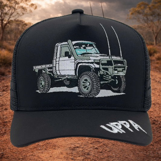 UTE - NEVER LATE IN A V8 - BLACK