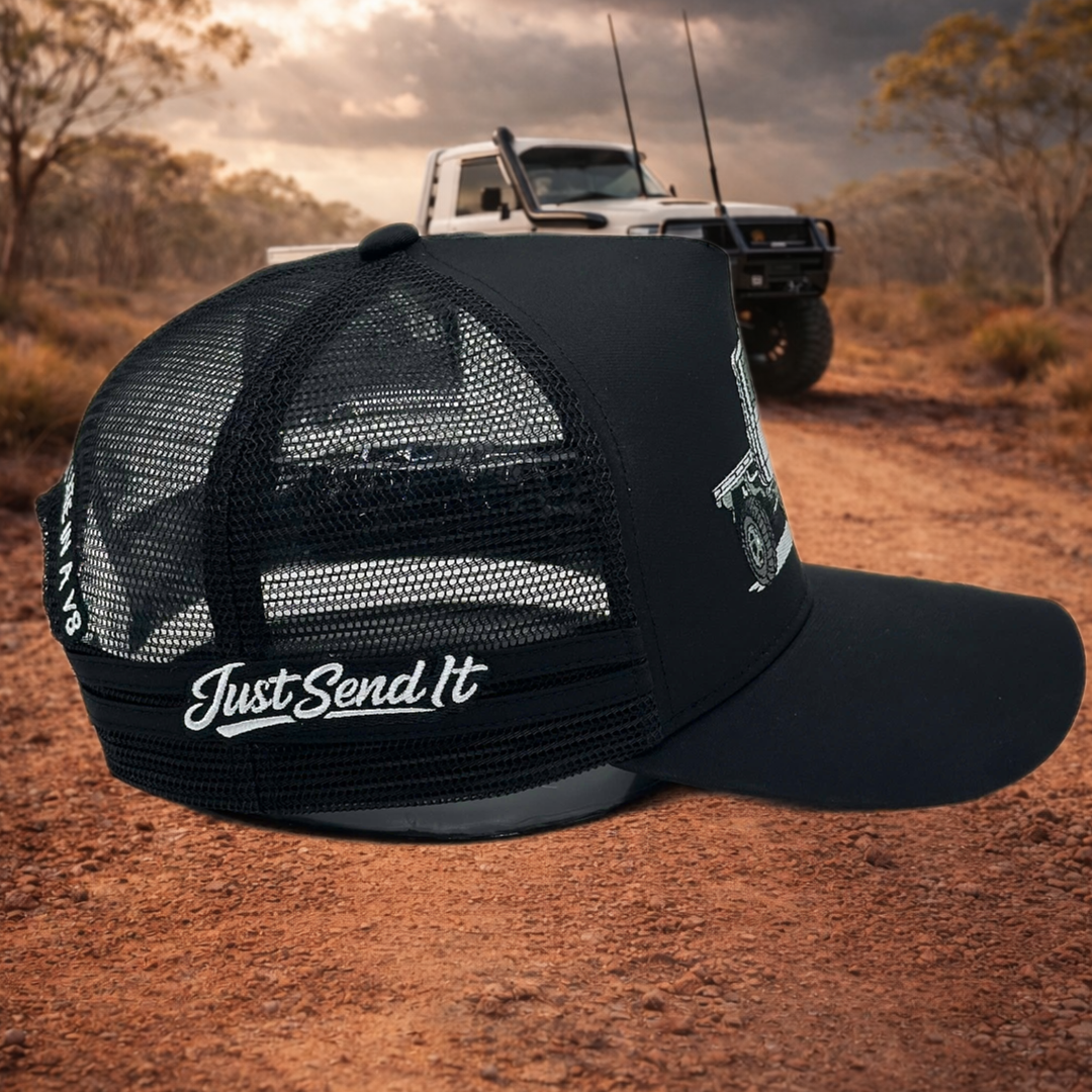 UTE - NEVER LATE IN A V8 - BLACK
