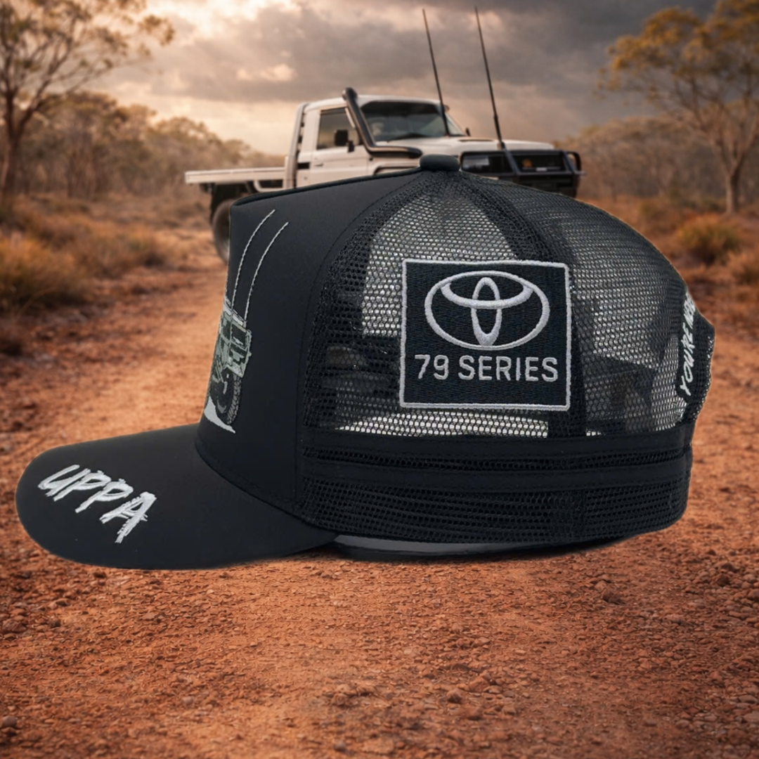 UTE - NEVER LATE IN A V8 - BLACK