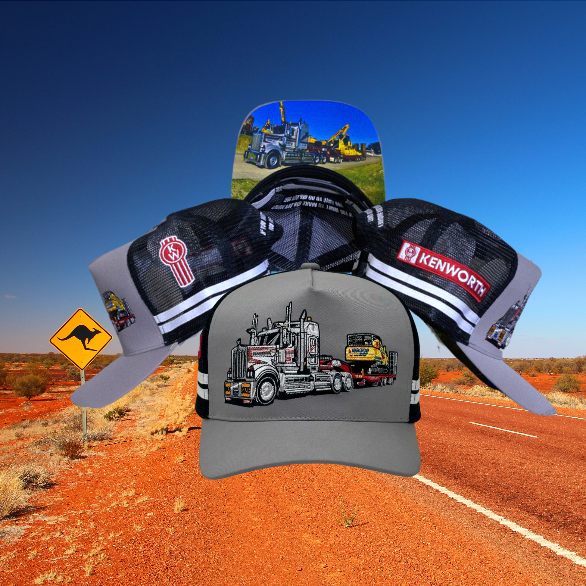 DRAKE TRAILER KENWORTH T909 TRUCK HEAVY HAULAGE HAT KW BUG