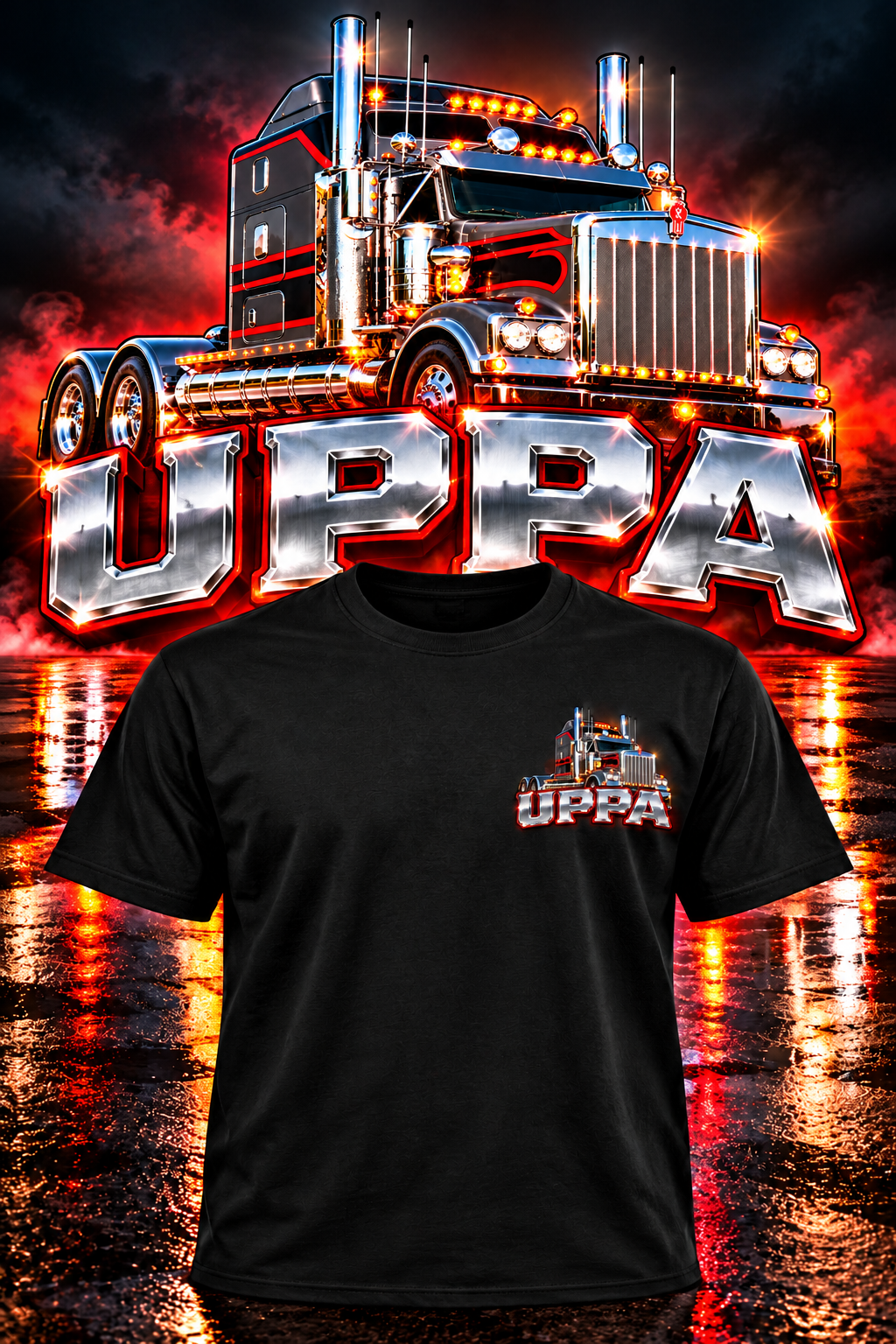CHICKEN LIGHTS & CHROME TEE