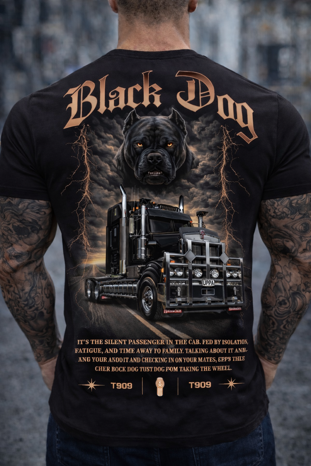 BLACK DOG TEE