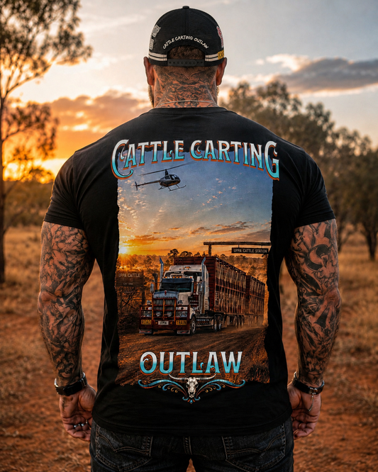 CATTLE CARTING OUTLAW TEE