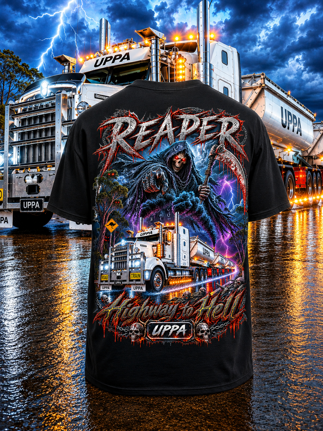 HIGHWAY TO HELL REAPER TEE