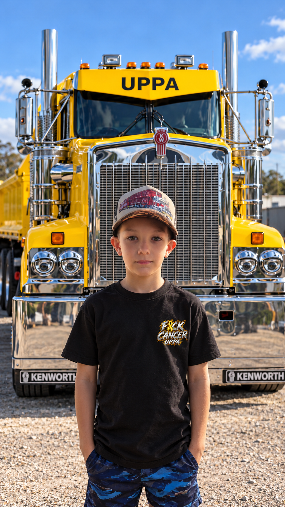 KIDS FK CANCER YELLOW  EDITION TEE